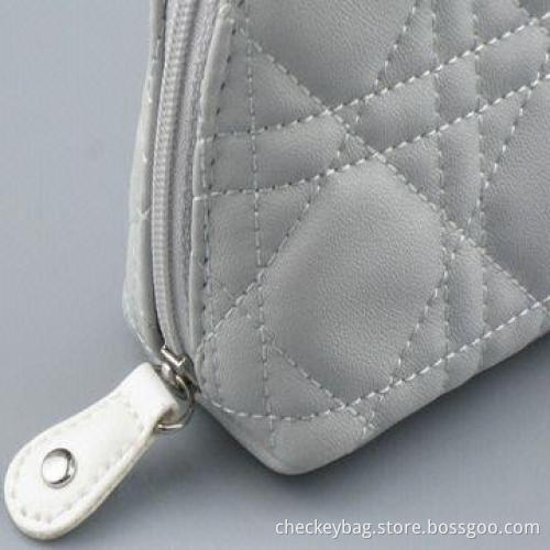 Quilted cosmetic bag